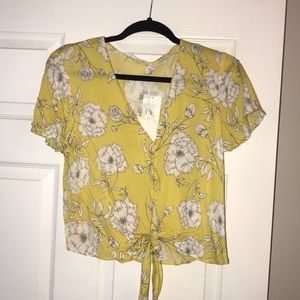 Lush Tops - Button down tie front top Lush Tops - Button down tie front top